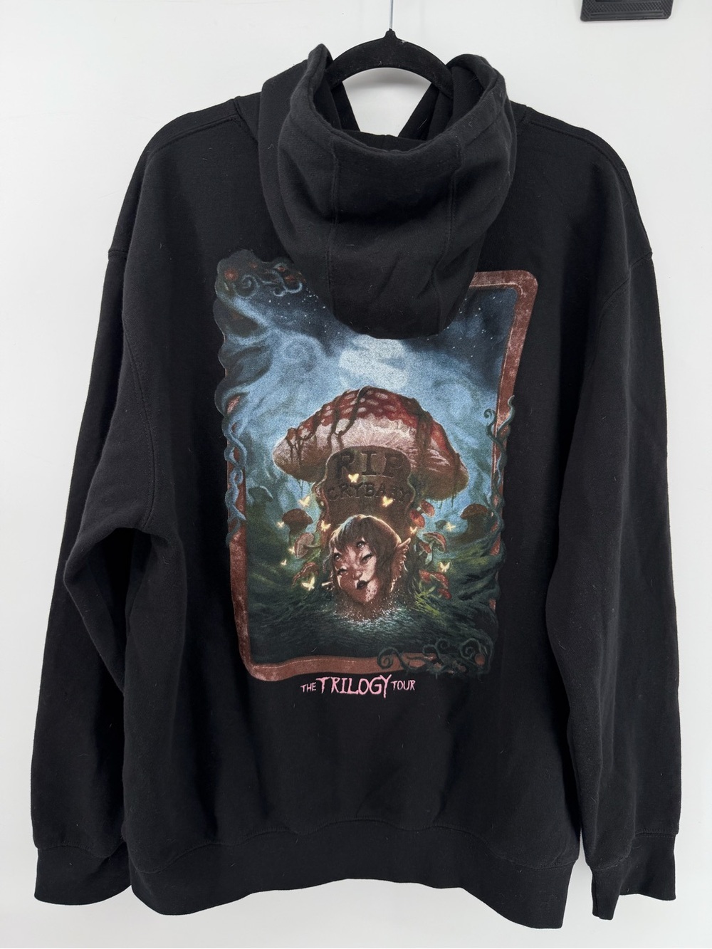 Melanie Martinez Trilogy Tour RIP Crybaby Hoodie Black Size XL Concert Merch Y2K - Picture 7 of 8